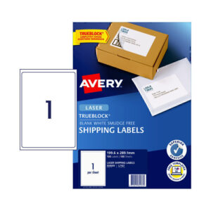 Avery Laser Label Shipping L7167 199.6x289.1 1Up Pk100