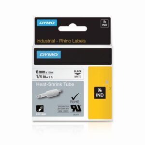 Dymo Rhno Tube Ht Shrk 6mm Wh