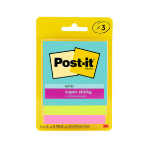 Post-It Super Sticky Notes Miami 76 x 76mm 3-Pack - Box of 6