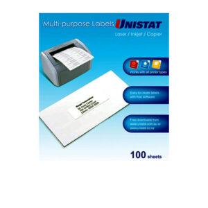 Unistat LIP Label 105X74mm 8Up Bx100 a