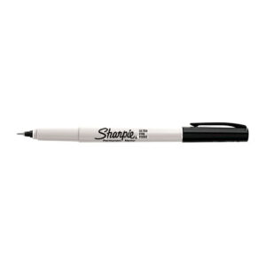 Sharpie Ultra Fine Point Perm Marker Black Pack of 12