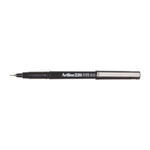 Artline 220 Fineliner Pen 0.2mm Black Bx12