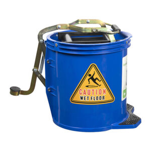 Cleanlink H Duty Mop Bucket Metal Wringer 16L Blue