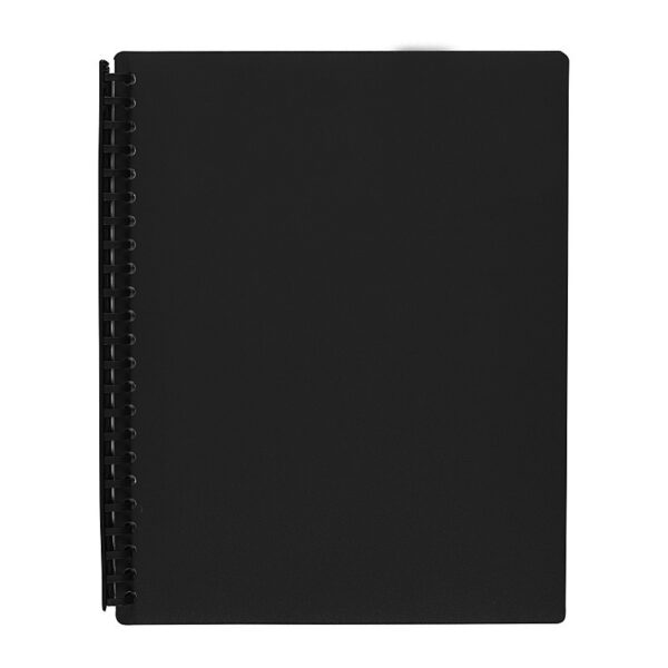 Marbig Refillable Display Book 20 Pocket Black