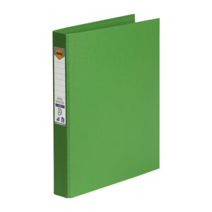 Marbig Ring Binder A4 25mm 4D Pe Green Marbig presents a bright range of earth friendly PE ring binders. The summer colours range is the easy way to spice up your office filing. Features Made from durable, moisture resistant polyethylene which is non-toxic and Earth friendly Spine label for easy identification Holds up to 200 sheets of paper Part of the Summer Colours range