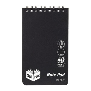 Spirax P541 PP Notebook 96 Pgs Blk