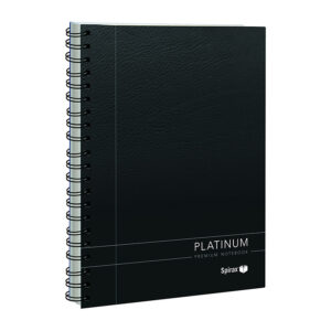 Spirax 400 Platinum Notebook A4 200 Pg Black